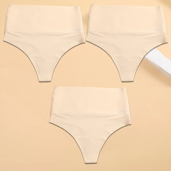 Body Shaping High-Waist G-String Set (3 Pcs) — Seamless Thongs